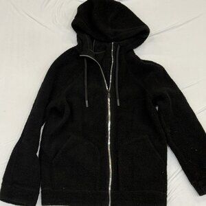 Lululemon Fleece Full-Zip Hoodie – Black – Size 6